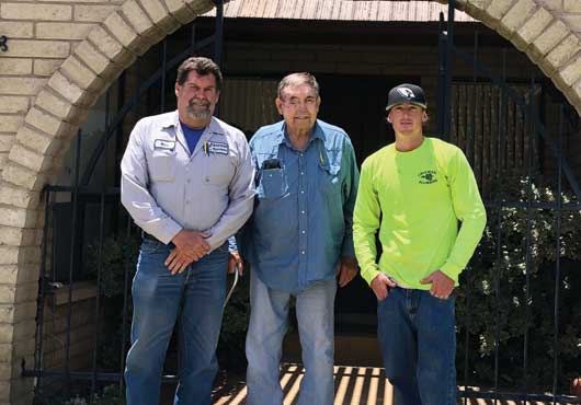 Three of the five generations of Coleman Plumbing & Heating Co. are, from left to right, Mark Coleman, Jack Coleman and Joshua Coleman.